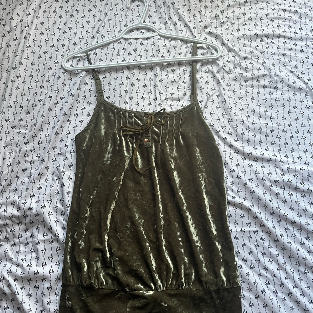 DKNY Shimmering Olive Camisole